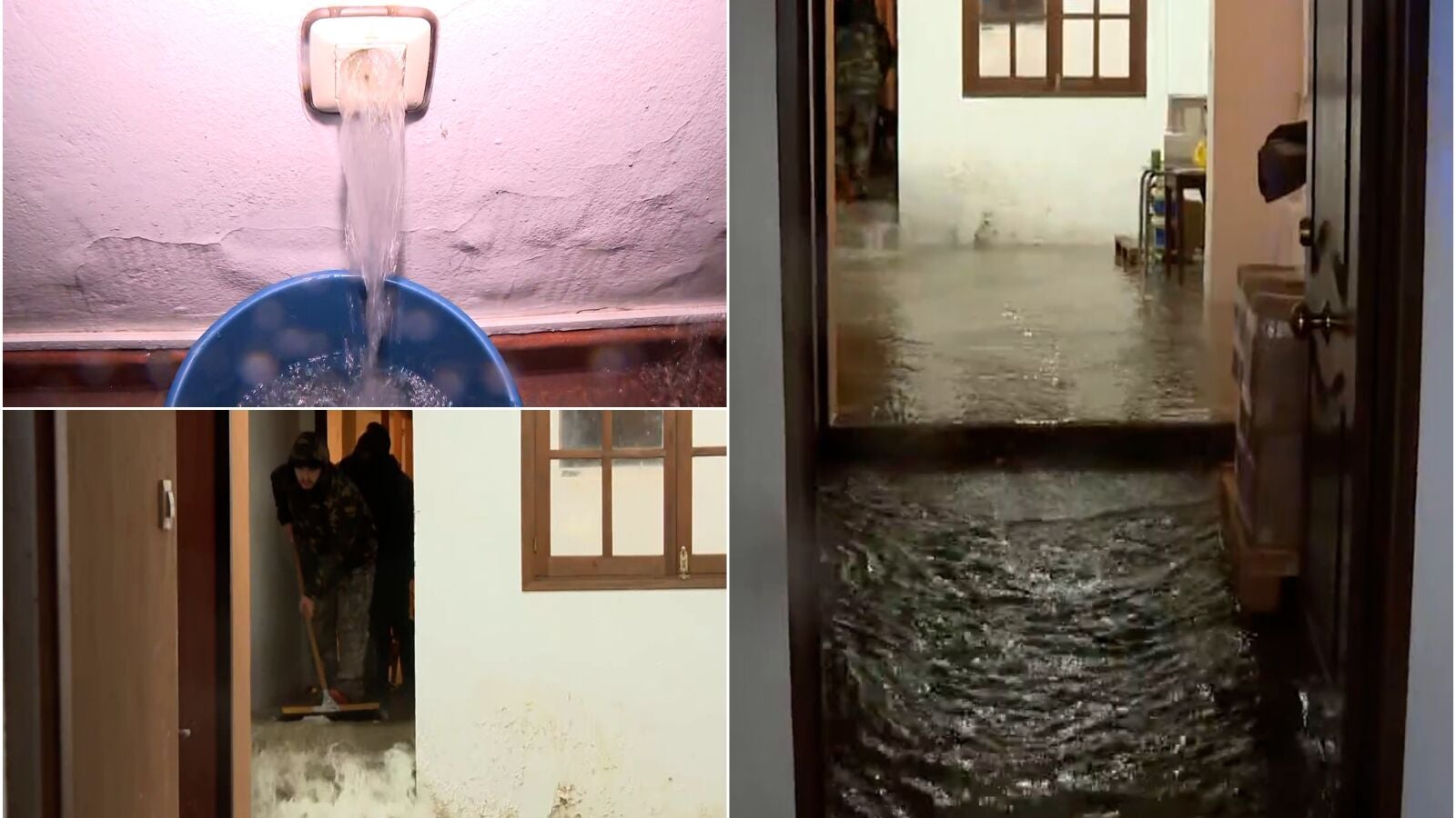 Agua saliendo por los enchufes: así es cómo la borrasca Leonardo colapsa Grazalema con sus inundaciones