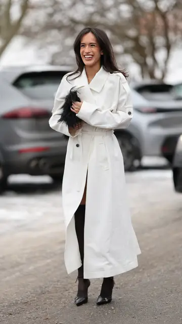 Abrigo color Cloud Dancer Abrigo color Cloud Dancer