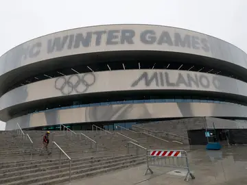 Exterior del Milano Santagiulia Ice Hockey Arena Exterior del Milano Santagiulia Ice Hockey Arena