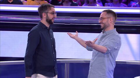 Agust&iacute;n y Emilio, concursantes de Atrapa un mill&oacute;n