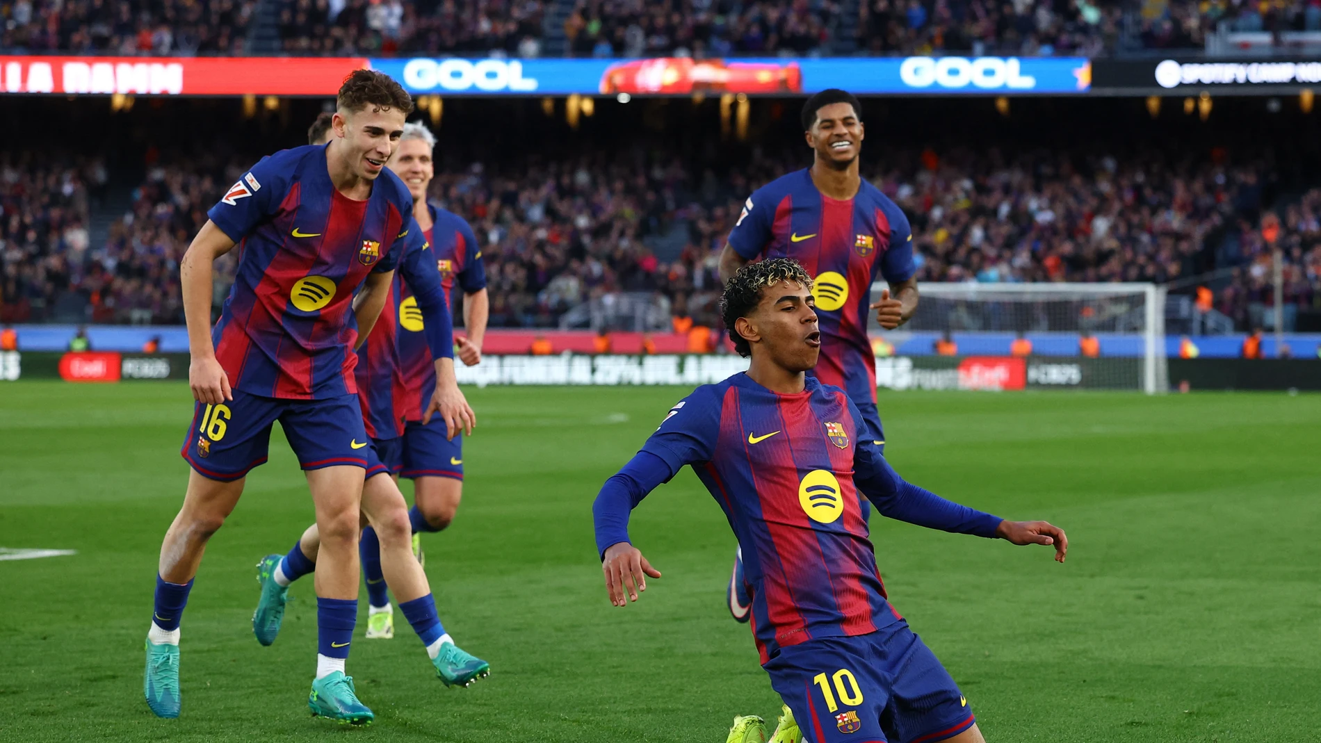 Lamine Yamal celebra su gol ante el Mallorca Lamine Yamal celebra su gol ante el Mallorca