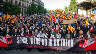 Imagen de la manifestaci&oacute;n en Barcelona 