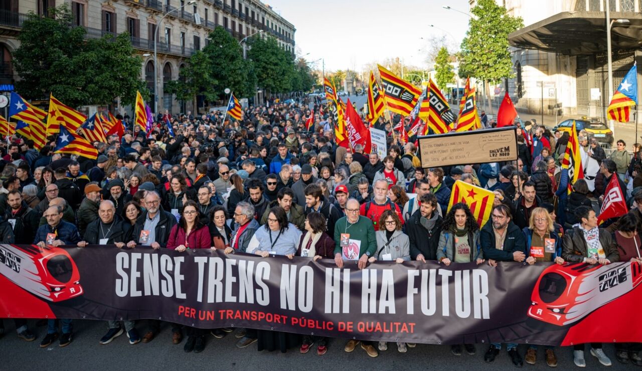 Imagen de la manifestaci&oacute;n en Barcelona 