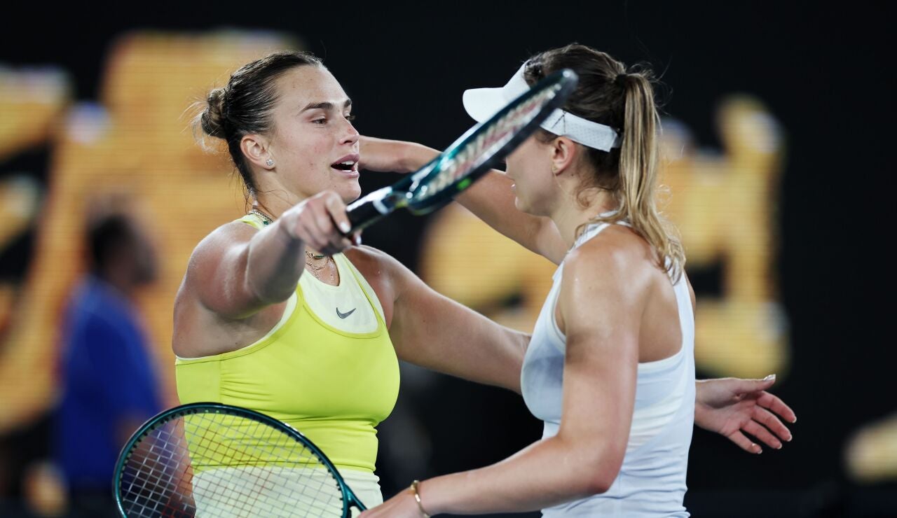 Sabalenka y Badosa tras las semifinales del Open de Australia 2025