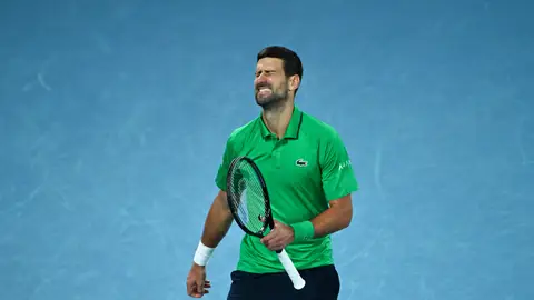 Novak Djokovic durante la final del Open de Australia Novak Djokovic durante la final del Open de Australia