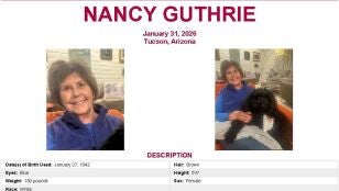 Cartel de b&uacute;squeda de Nancy Guthrie