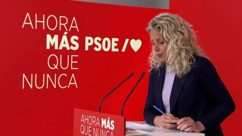 Las palabras de la portavoz del PSOE.