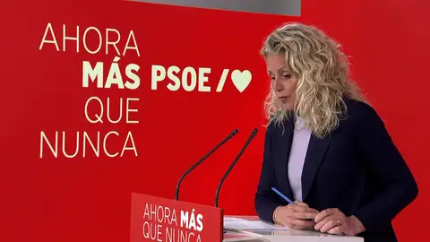 Las palabras de la portavoz del PSOE. Las palabras de la portavoz del PSOE.