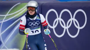 Lindsey Vonn, en los entrenamiento previos al descenso en Milano-Cortina Lindsey Vonn, en los entrenamiento previos al descenso en Milano-Cortina
