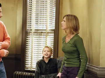 Jennifer Aniston y David Scwimmer como Ross y Rachel en Friends Jennifer Aniston y David Scwimmer como Ross y Rachel en Friends