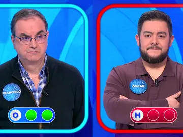 Óscar pierde en su primera Silla Azul y deja a Francisco su puesto en Pasapalabra Óscar pierde en su primera Silla Azul y deja a Francisco su puesto en Pasapalabra