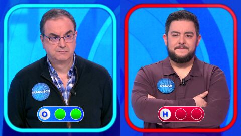 &Oacute;scar pierde en su primera Silla Azul y deja a Francisco su puesto en Pasapalabra
