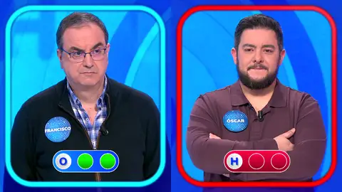 Óscar pierde en su primera Silla Azul y deja a Francisco su puesto en Pasapalabra Óscar pierde en su primera Silla Azul y deja a Francisco su puesto en Pasapalabra