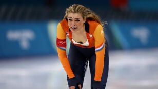 Jutta Leerdam, emocionada tras ganar el oro en Milano-Cortina