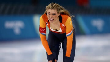 Jutta Leerdam, emocionada tras ganar el oro en Milano-Cortina
