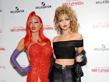 Heidi Klum y Gigi Hadid disfrazadas