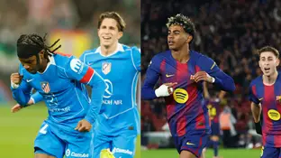 Lookman y Lamien Yamal celebran un gol en la Copa del Rey Lookman y Lamien Yamal celebran un gol en la Copa del Rey