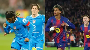 Lookman y Lamien Yamal celebran un gol en la Copa del Rey Lookman y Lamien Yamal celebran un gol en la Copa del Rey