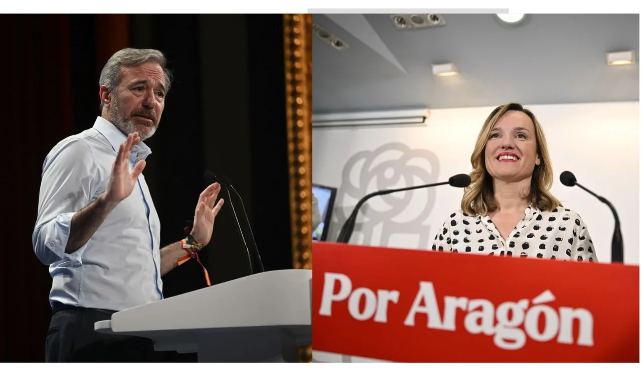 Jorge Azcón y Pilar Alegría