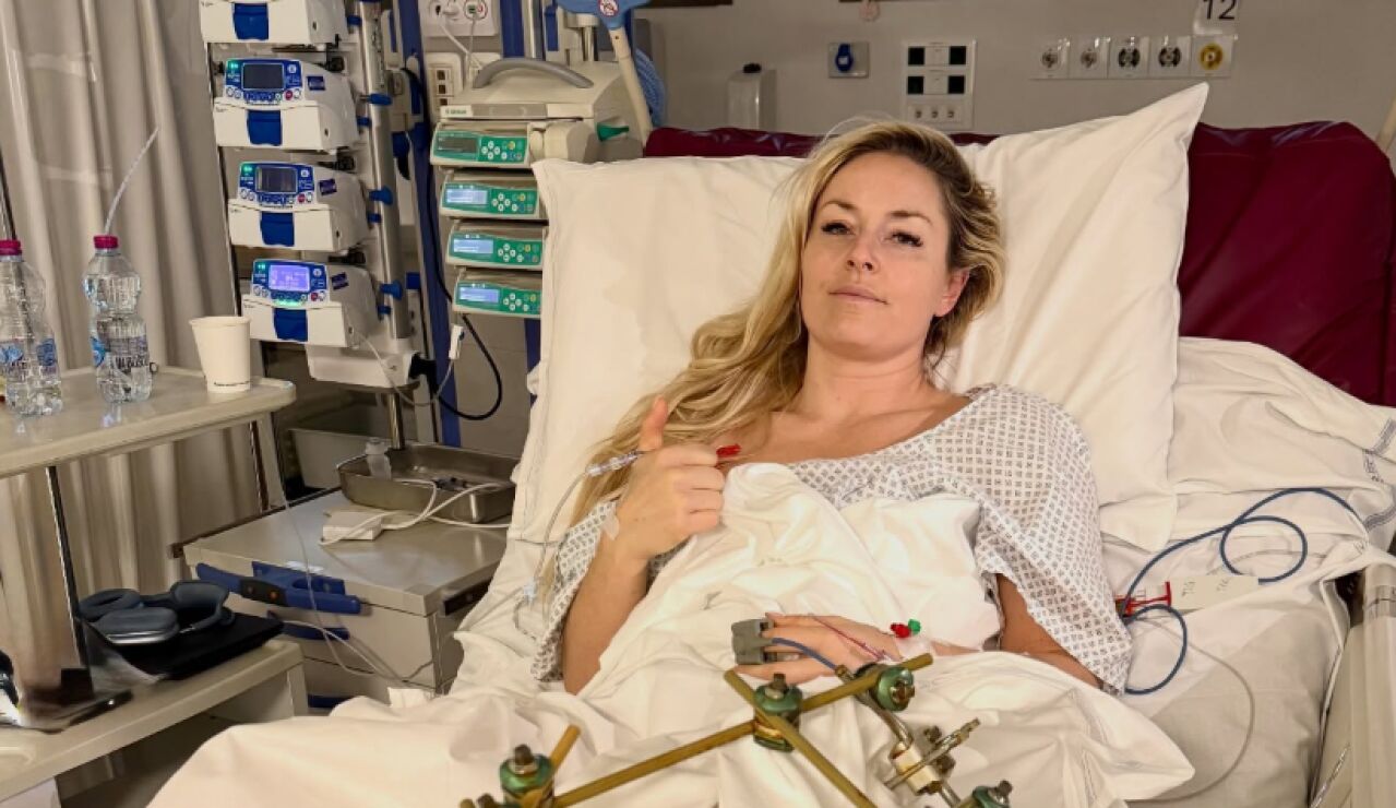 Lindsey Vonn desde el hospital 