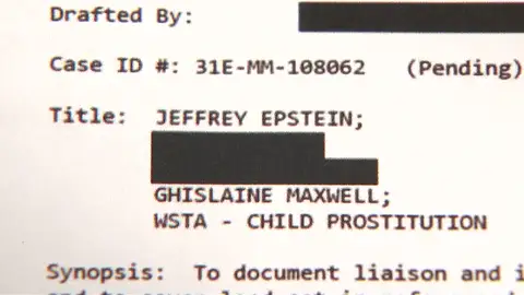 Papeles caso Epstein Papeles caso Epstein