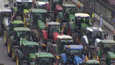 Imagen de archivo de una tractorada Imagen de archivo de una tractorada