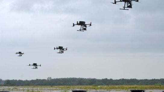 Drones desplegaos en la guerra de Ucrania