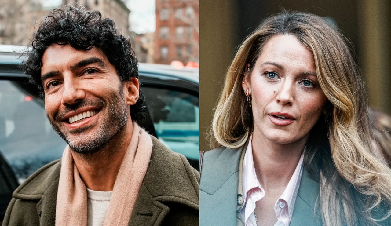 Justin Baldoni y Blake Lively en una comparecencia antes de su juicio