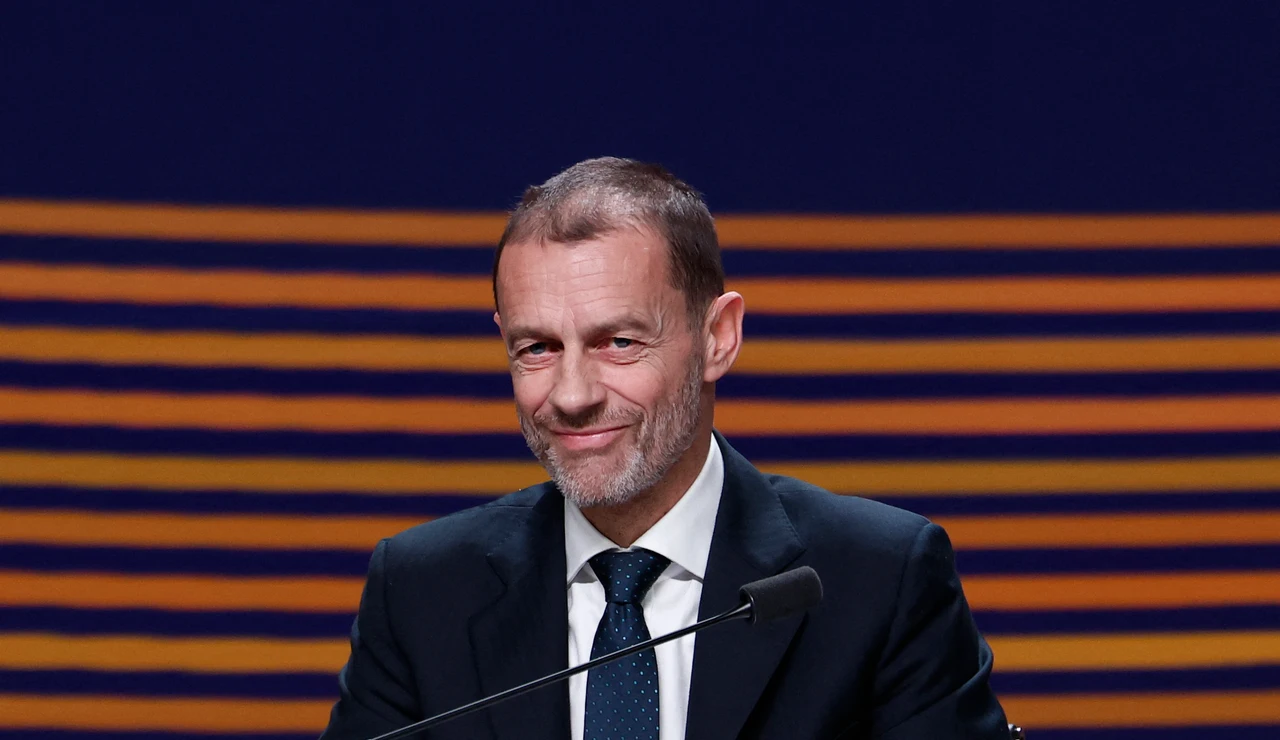 Aleksander Ceferin, en el 50º Congreso ordinario de la UEFA en Bruselas