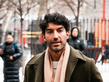 Justin Baldoni a su llegada a los juzgados de Nueva york a una comparecencia con Blake Lively