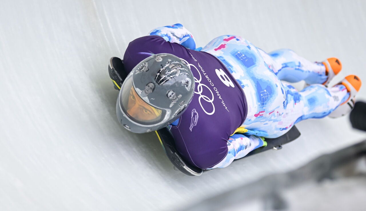 Vladyslav Heraskevych, en un entrenamiento previo a la competici&oacute;n en los JJOO
