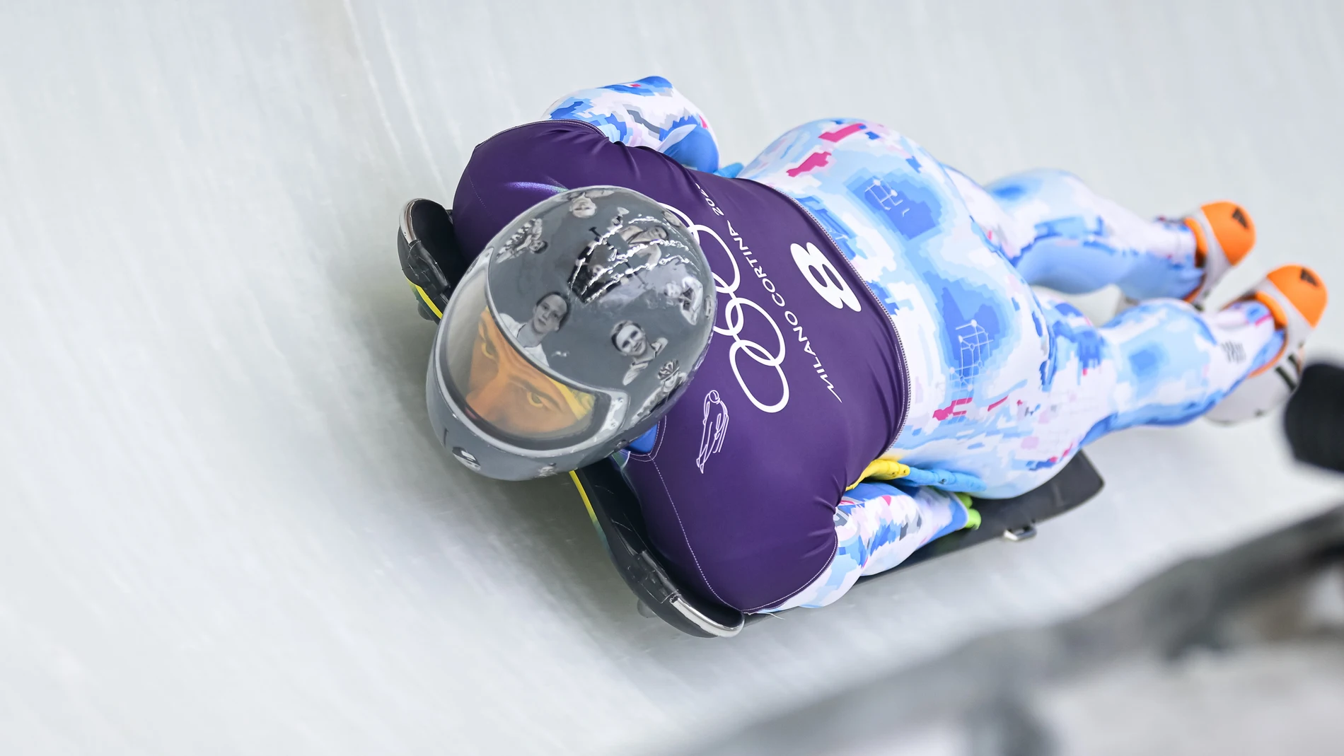 Vladyslav Heraskevych, en un entrenamiento previo a la competición en los JJOO Vladyslav Heraskevych, en un entrenamiento previo a la competición en los JJOO