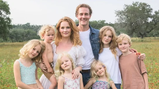 James Van Der Beek con su familia James Van Der Beek con su familia