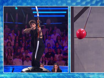 &iexcl;Bravo! La punter&iacute;a de Daniel Illescas en el tiro con arco en movimiento 