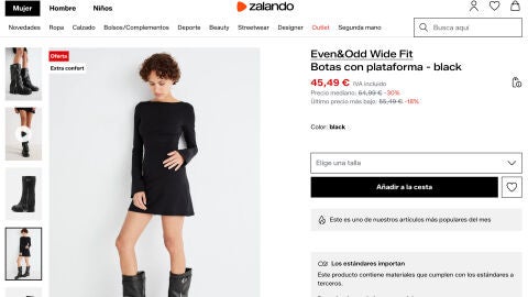 Botas con plataforma black 