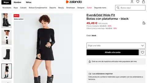 Botas con plataforma black Botas con plataforma black