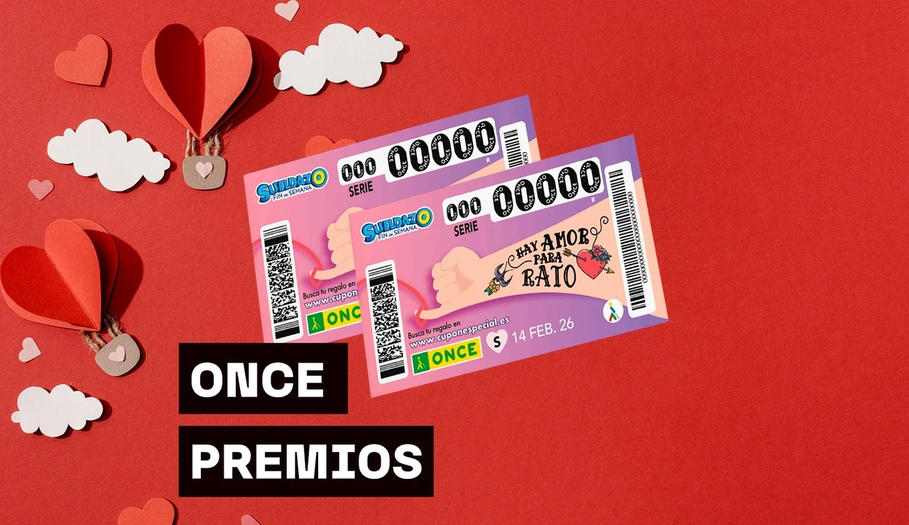 Premios del Sorteo del Cupón Extra de San Valentín de la ONCE