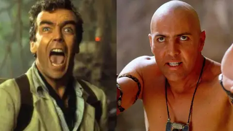 Jonathan e Imhotep en La momia Jonathan e Imhotep en La momia