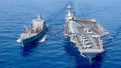 El portaviones m&aacute;s grande del mundo, el USS Gerald R. Ford, pone rumbo a Oriente Medio