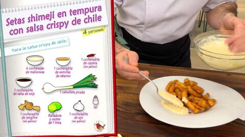 Ingredientes para la salsa crispy de chile