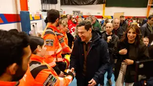 Imagen de Juanma Moreno durante su visita a Ronda Imagen de Juanma Moreno durante su visita a Ronda