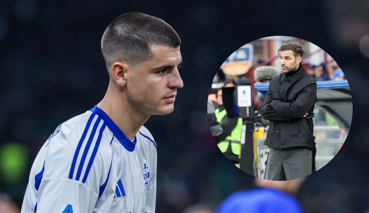 Morata y Cesc F&aacute;bregas