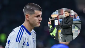 Morata y Cesc Fábregas Morata y Cesc Fábregas