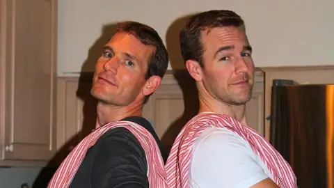 James Van Der Beek y su hermano, Jared Van Der Beek James Van Der Beek y su hermano, Jared Van Der Beek