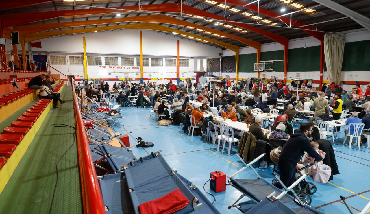 Vecinos desalojados en Grazalema