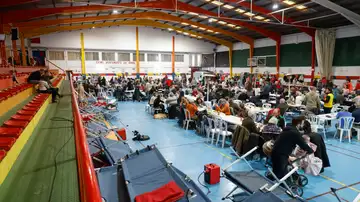 Vecinos desalojados en Grazalema Vecinos desalojados en Grazalema