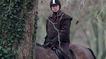 Andrew Mountbatten Windsor monta a caballo en Windsor Great Park, cerca de Royal Lodge, el el 2 de febrero de 2026. Andrew Mountbatten Windsor monta a caballo en Windsor Great Park, cerca de Royal Lodge, el el 2 de febrero de 2026.