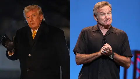 Donald Trump y Robin Williams Donald Trump y Robin Williams