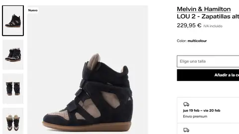 Zapatillas con cuña interior Zapatillas con cuña interior