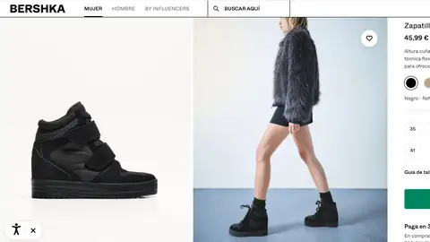 Zapatillas con cuña interior Zapatillas con cuña interior